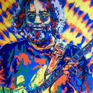 Jerry García on canvas