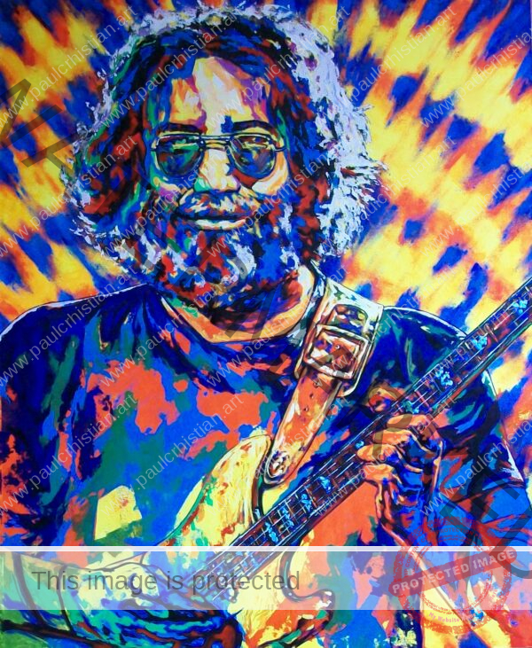 Jerry García on canvas