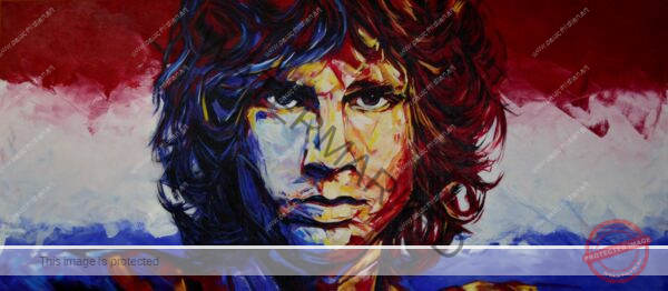 Jim Morrison I on canvas