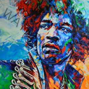 Jimy Hendrix on canvas