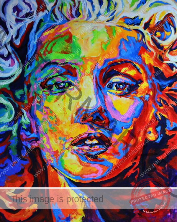Marilyn Monroe on canvas