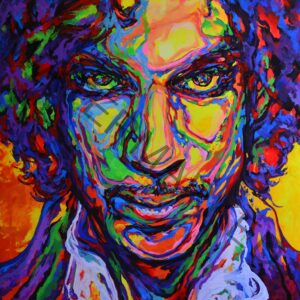 Purple Rain - Prince on canvas