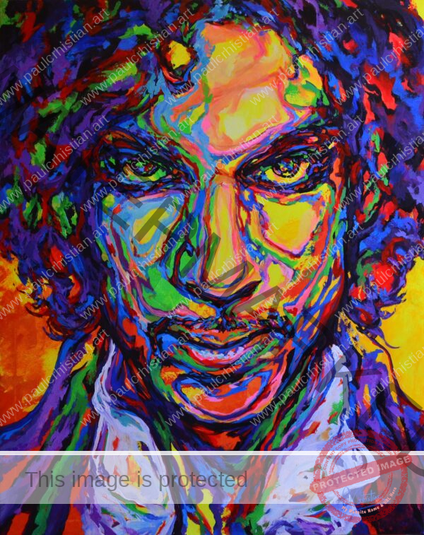Purple Rain - Prince on canvas