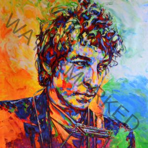 Bob Dylan on canvas