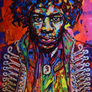 Voodoo Child -Jimy Hendrix on canvas