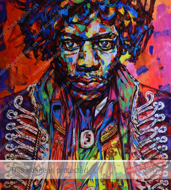 Voodoo Child -Jimy Hendrix on canvas