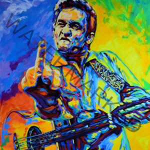 Johnny Cash on paper