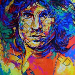 Jim Morrison on canvas
