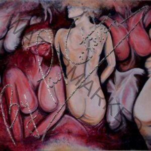 Naked No Title Oil on Canvas Original Painting